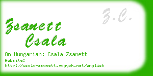 zsanett csala business card